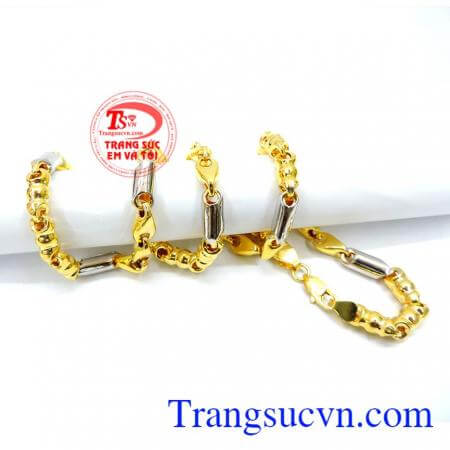 Sản phẩm dây chuyền vàng mạnh mẽ thương hiệu TSVN dây chuyền nam 10k đẹp, thiết kế kiểu dáng Italy sang trọng, sành điệu, dây chuyền nam vàng tây phong cách cho phái nam