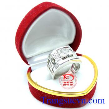 Sản phẩm nhẫn nam vàng trắng tinh xảo, nhẫn nam vàng 10k đẹp
