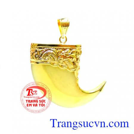 Nanh bọc rồng vàng 10k nam tính chất lượng.