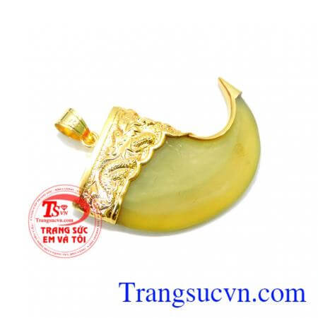 sản phẩm trẻ trung ý nghĩa cho nhiều bạn nam giới, Nanh bọc rồng vàng 10k nam tính