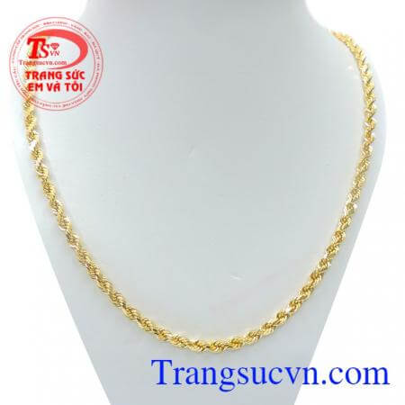 Dây chuyền nam vàng tây sang trọng Dây chuyên nam sáng bóng