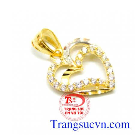 Mặt dây chuyền vàng món quà ý nghĩa cho phái đẹp,đeo cùng dây chuyền vàng