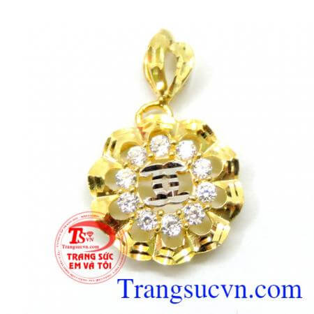 Sản phẩm mặt dây Mặt hoa vàng 10k đẹp bất tử trong tình yêu, mặt dây chuyền nữ, chất lượng đảm bảo, chế tác tinh xảo