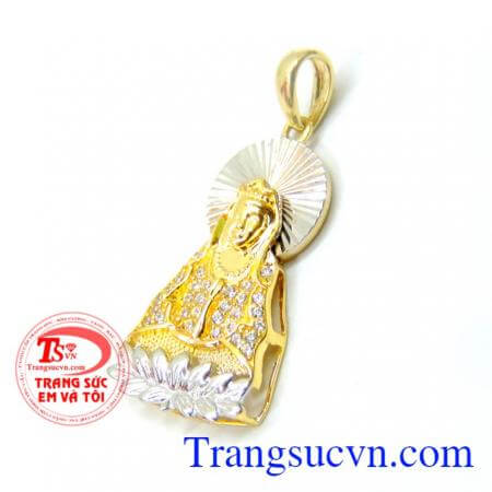 Mặt dây phật quyền uy vàng 10k