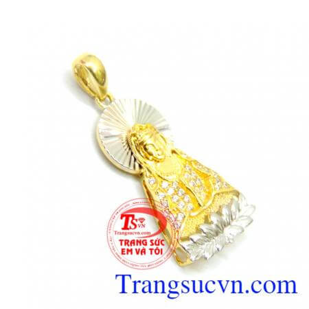 Sản phẩm mặt phật sáng bóng chế tác 3D kiểu dáng trẻ trung