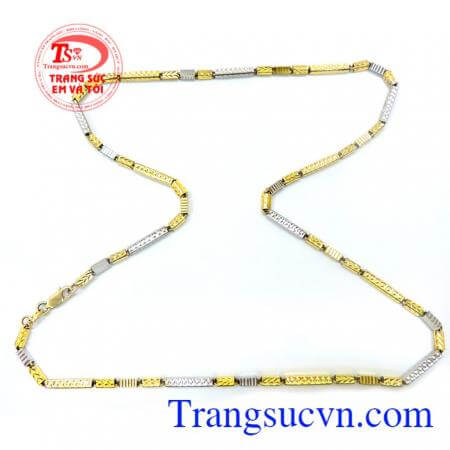 Dây chuyền khúc côn nam tính dây chuyền vàng 10k thiết kế khúc côn nối vào nhau như sợi dây kết nối bền chặt mối quan hệ lâu dài, là món quà vô cùng ý nghĩa thể hiện sự yêu quý cũng như trân trọng đối với đối phương