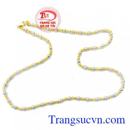 Dây chuyền nam vàng tây sang trọng