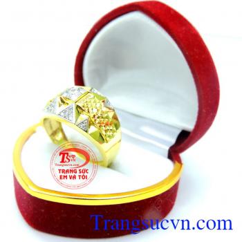 Nhẫn nam vàng đẹp sang trọng 10k