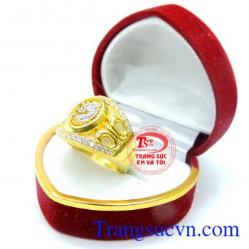 Nhẫn nam chạm rồng mạnh mẽ