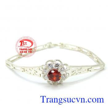 Lắc tay nữ xinh đá đỏ đẹp