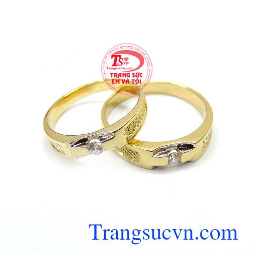 Đôi nhẫn cưới yêu thương ngọt ngào