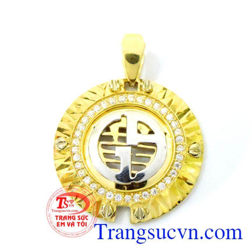 Mặt dây nam đồng xu tiền tài