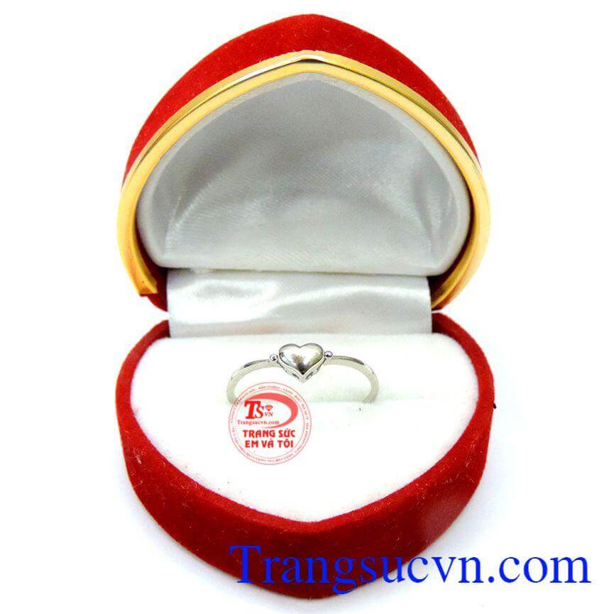 Nhẫn trái tim cho nữ đẹp