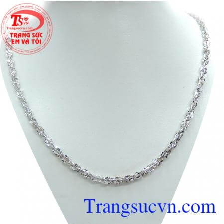 Dây chuyền nữ ý tặng phái đẹp 18k Italy
