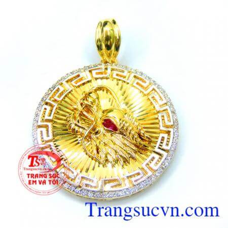Mặt rồng cá tính cho nam đẹp là mặt dây vàng nam rồng quyền uy đeo hợp thời trang,kết hợp dây chuyền vàng