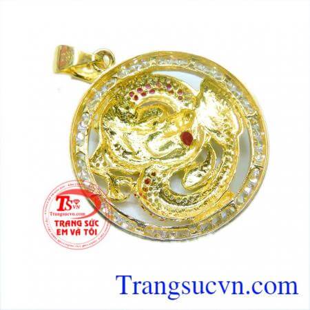 Mặt rồng vàng 3D uy quyền đẹp