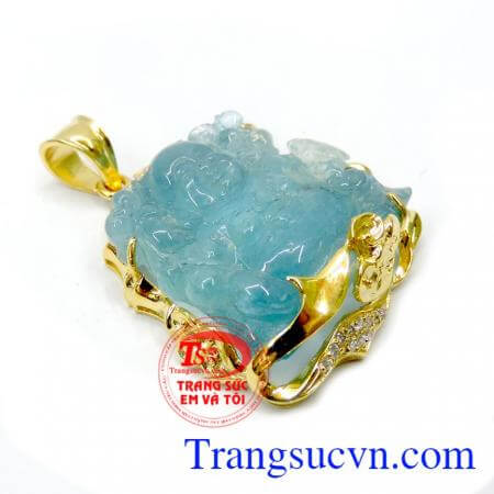 Đây cũng là món quà ý nghĩa để bạn có thể làm quà tặng người thân, bạn bè trong những dịp đặc biệt. Mặt phật aquamarine bình an 14k