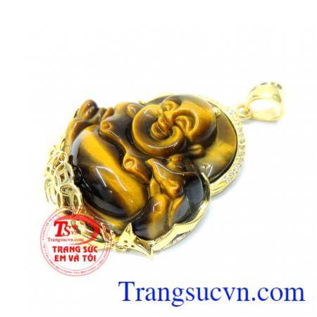 Mặt di lặc đá mắt hổ hạnh phúc