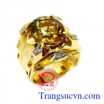 Thạch anh vàng thiên nhiên