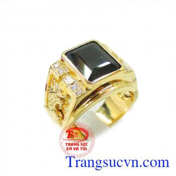 Nhẫn nam saphire mạnh mẽ đẹp