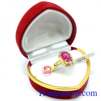 Nhẫn ruby nữ thời trang xinh xắn