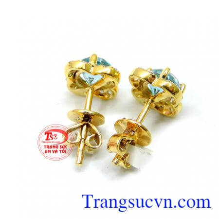 Ngoài ra đá còn chữa lành và nạp đầy sinh khí cho sức khỏe con người. Hoa tai nữ cá tính ziron đẹp