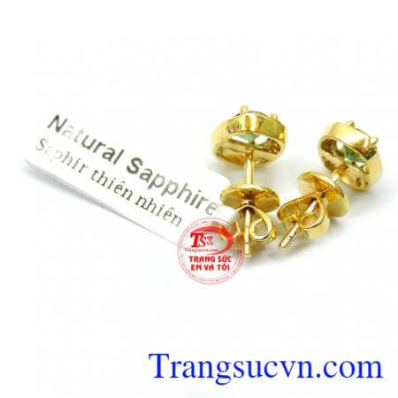 Hoa tai saphire hạnh phúc cho nữ