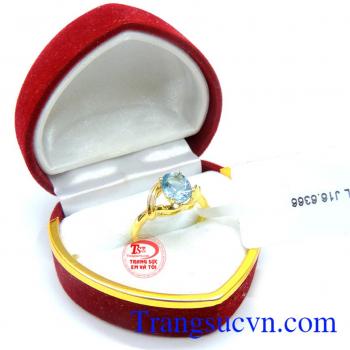 Nhẫn topaz nữ hạnh phúc đẹp