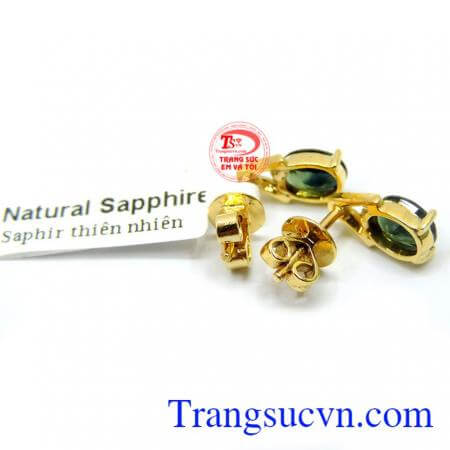 khách hàng ưa chuộng khi sử dụng sản phẩm là món quà ý nghĩa dành cho phái đẹp trong các ngày lễ cho chị em phụ nữ bán hàng trên toàn quốc gia hàng toàn quốc, Hoa tai saphire nữ ngọt ngào đẹp