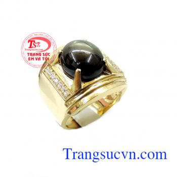 Nhẫn nam saphire phong cách đẹp được phái mạnh yêu thích