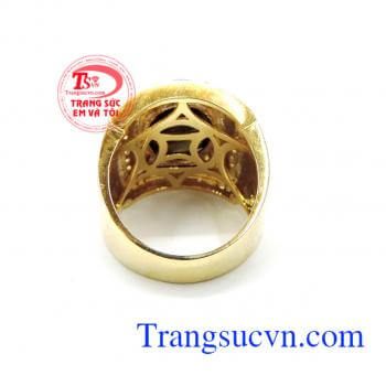 Nhẫn nam Sapphire thiên nhiên