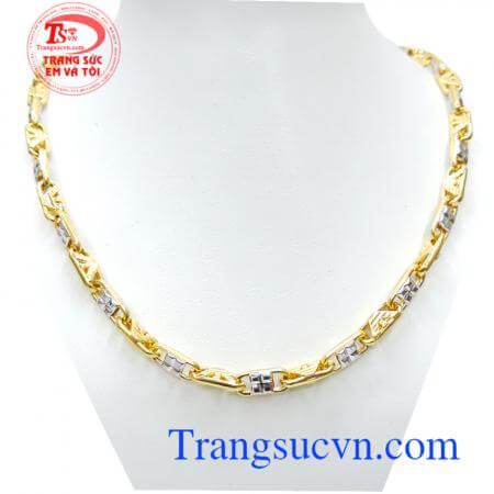 Dây chuyền nam cá tính lịch lãm sành điệu dây chuyền nam vàng tây giá chuẩn, dây chuyền nam vàng thiết kế tinh tế, hợp thời trang