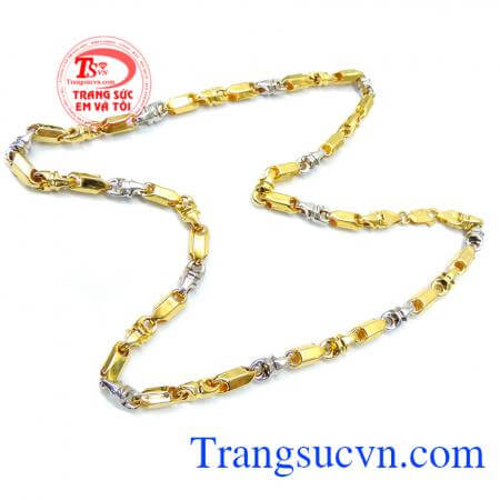 Dây chuyền nam thời trang sáng bóng sáng bóng dây chuyền nam vàng tây giá chuẩn, dây chuyền nam vàng thiết kế tinh tế, hợp thời trang, dễ phối hợp với các trang sức khác