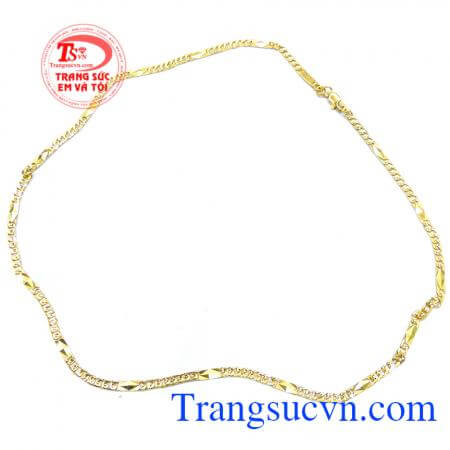 Dây chuyền nam quý phái trẻ trung đeo dây chuyền vàng đeo hợp thời trang, sang trọng khách hàng ưa chuộng và bình chọn nhiều năm liền đối với sản phẩm dây chuyền 