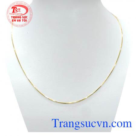Dây chuyền nữ sợi dịu dàng là món quà ý nghĩa đảm bảo chất lượng đẹp quý phái với thiết kế tinh tế