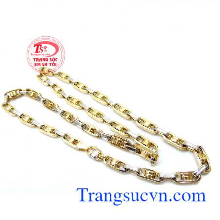 Dây chuyền nam vàng phong cách