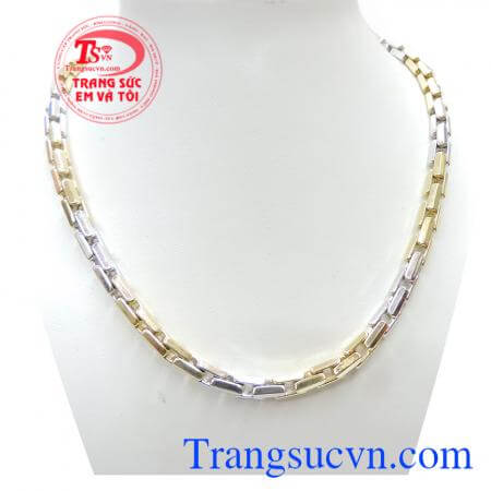 Dây chuyền nam đẳng cấp phái mạnh thiết kế độc đáo với kiểu dáng giống dây xích xe tạo cho bạn 1 phong cách độc đáo