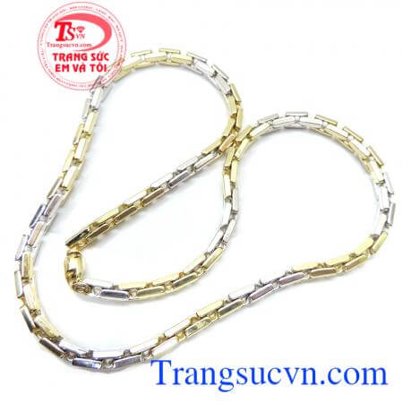 Dây chuyền nam vàng tây sang trọng