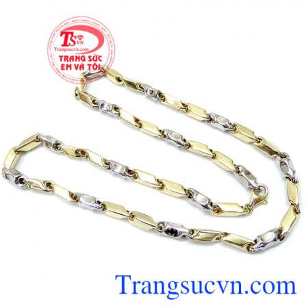 Dây chuyền nam vàng tây sang trọng