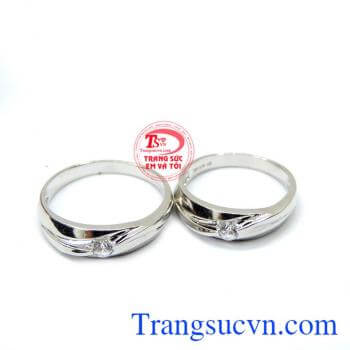 Nhẫn tình nhân với chất chất liệu vàng tây theo yêu cầu