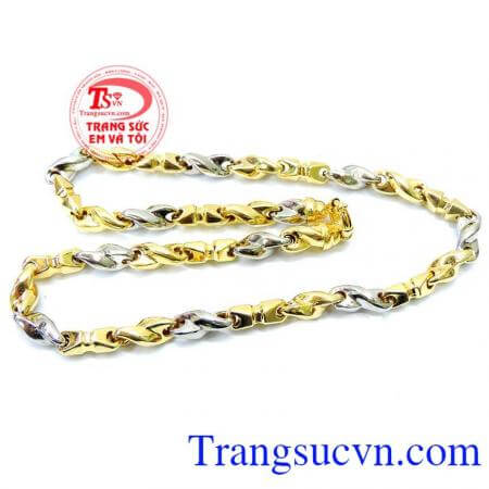 Dây chuyền nam vàng tây sang trọng, tinh tế