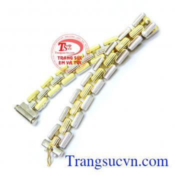 Lắc tay nam tính 18k mạnh mẽ