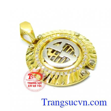 thiết kế mặt dây hình đồng xu mang lại nhiều may mắn trên con đường sự nghiệp, Mặt dây nam đồng xu tiền tài