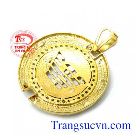 Mặt dây nam đồng xu tiền tài