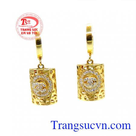 Hoa tai nữ tính quý phái đẹp