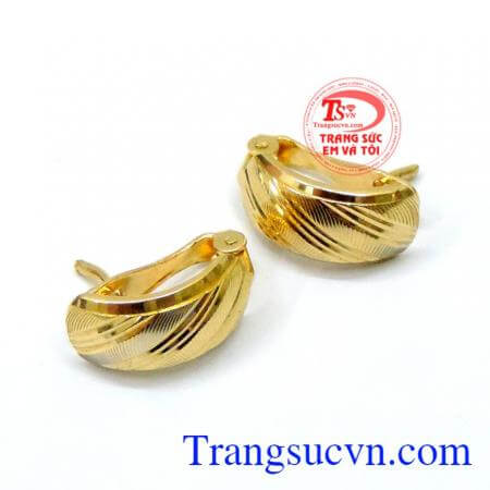 Hoa tai vàng 18k thời trang đẹp