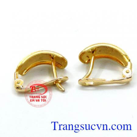 Hoa tai vàng 18k thời trang đẹp