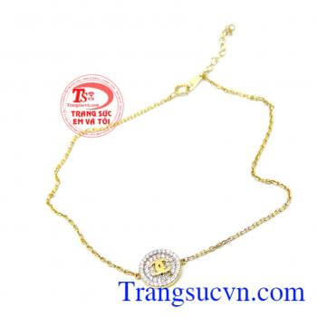 lắc vàng đeo cổ chân làm tôn lên gót gà của nàng lắc nữ đẹp thiết kế và chế tác lắc vàng tây theo yêu cầu,