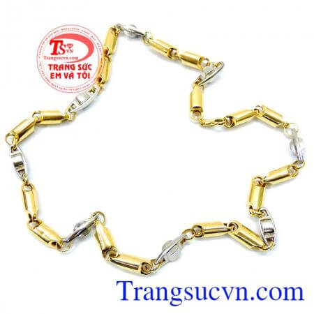 Dây chuyền nam vàng tây sang trọng