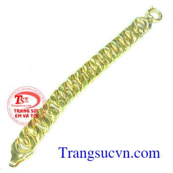 Thiết kế lắc tay vàng 1 cây nam,lắc nam vàng tinh tế. 